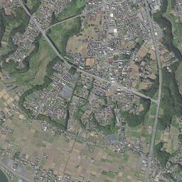 鹿嶋市の市街地周辺の空中写真・南西部分