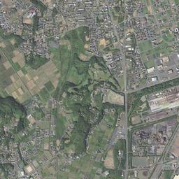 鹿嶋市の市街地周辺の空中写真・南東部分