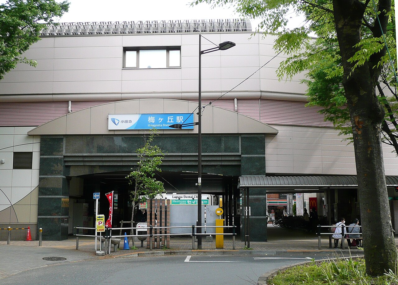 2011年に撮影された小田急線梅ヶ丘駅の北口